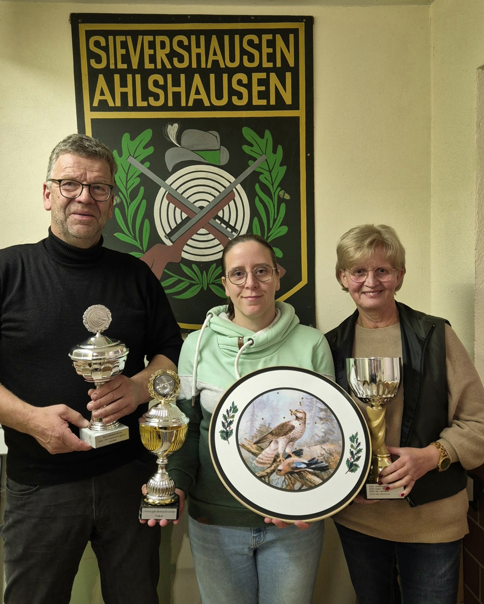 Die Sieger Christoph, Jana und Ulrike (von links nach rechts)
