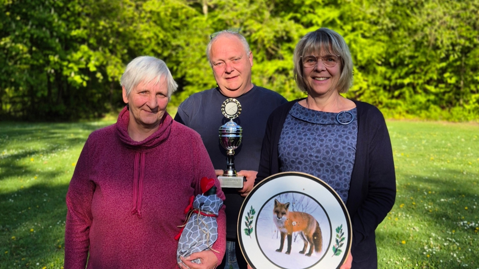 Die Gewinner von links Sarina Eulenstein, Henning Vanhauer & Ingrid Grösche